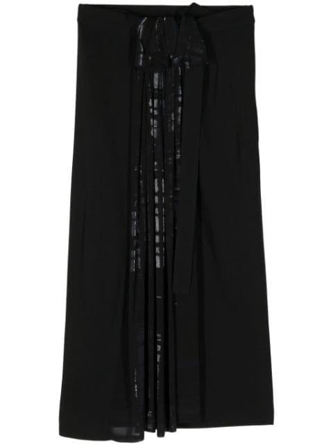 pleated midi skirt by Y'S