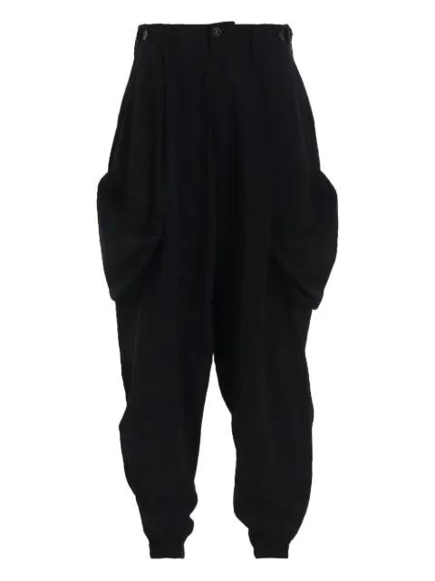pleated pocket trousers by Y'S
