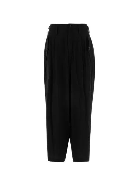 pleated wide-leg trousers by Y'S