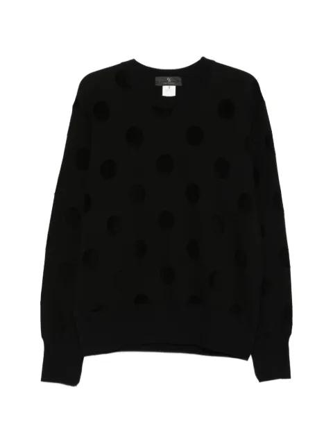 polka dot-pattern sweater by Y'S