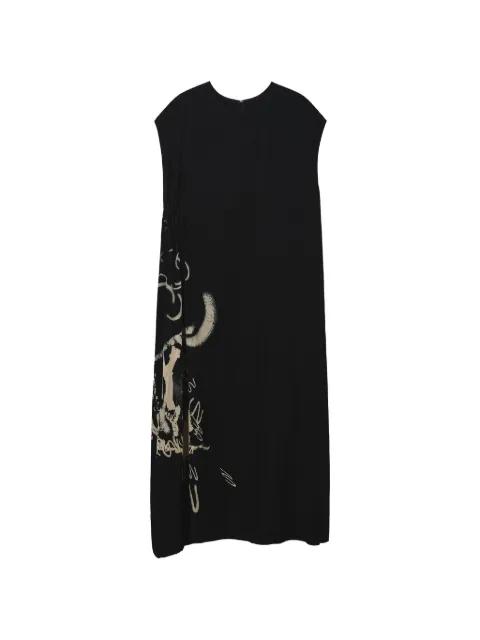 print maxi dress by Y'S