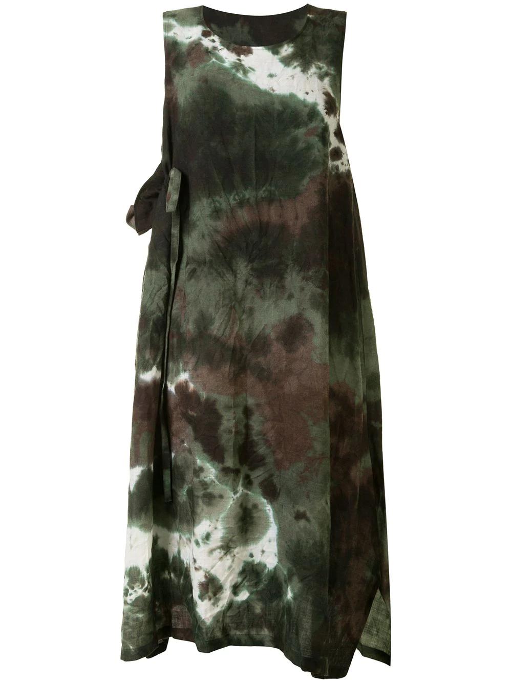 sleeveless tie-dye dress by Y'S