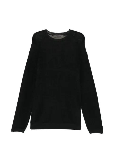textured logo print knitwear by Y'S