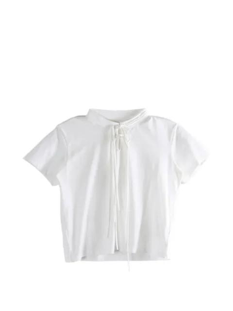 tie-fastening T-shirt by Y'S