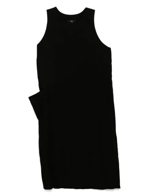 twill sleeveless dress by Y'S