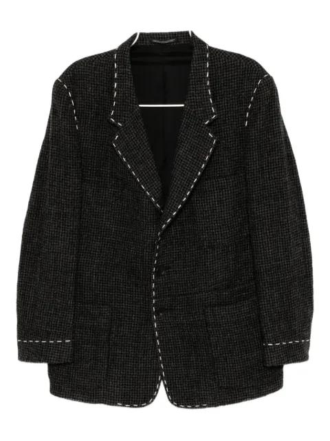 wool hand-stitch blazer by Y'S