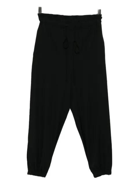 wool tapered trousers by Y'S