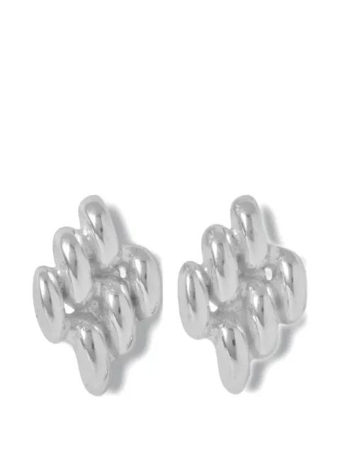 chain-link earrings by YSSO