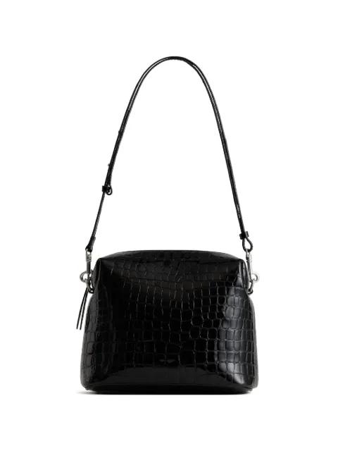 Ch'lita croc-effect leather crossbody bag by YU MEI