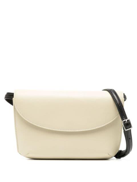 Keriana leather clutch bag by YU MEI