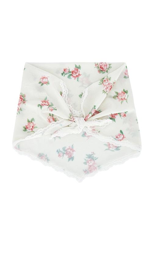 Yuhan Wang Rose Print Scarf in Yellow by YUHAN WANG