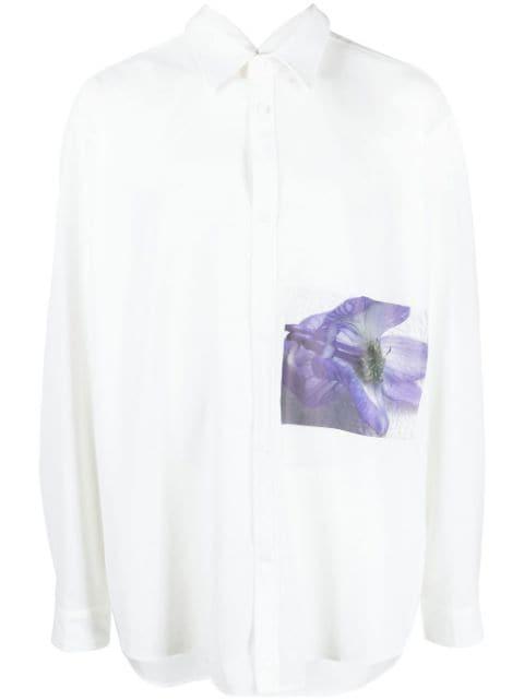 poppy-print shirt jacket by YUIKI SHIMOJI