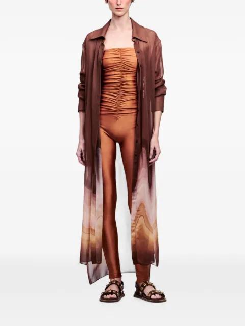 Pantera Wave sheer shirt by YUKIO