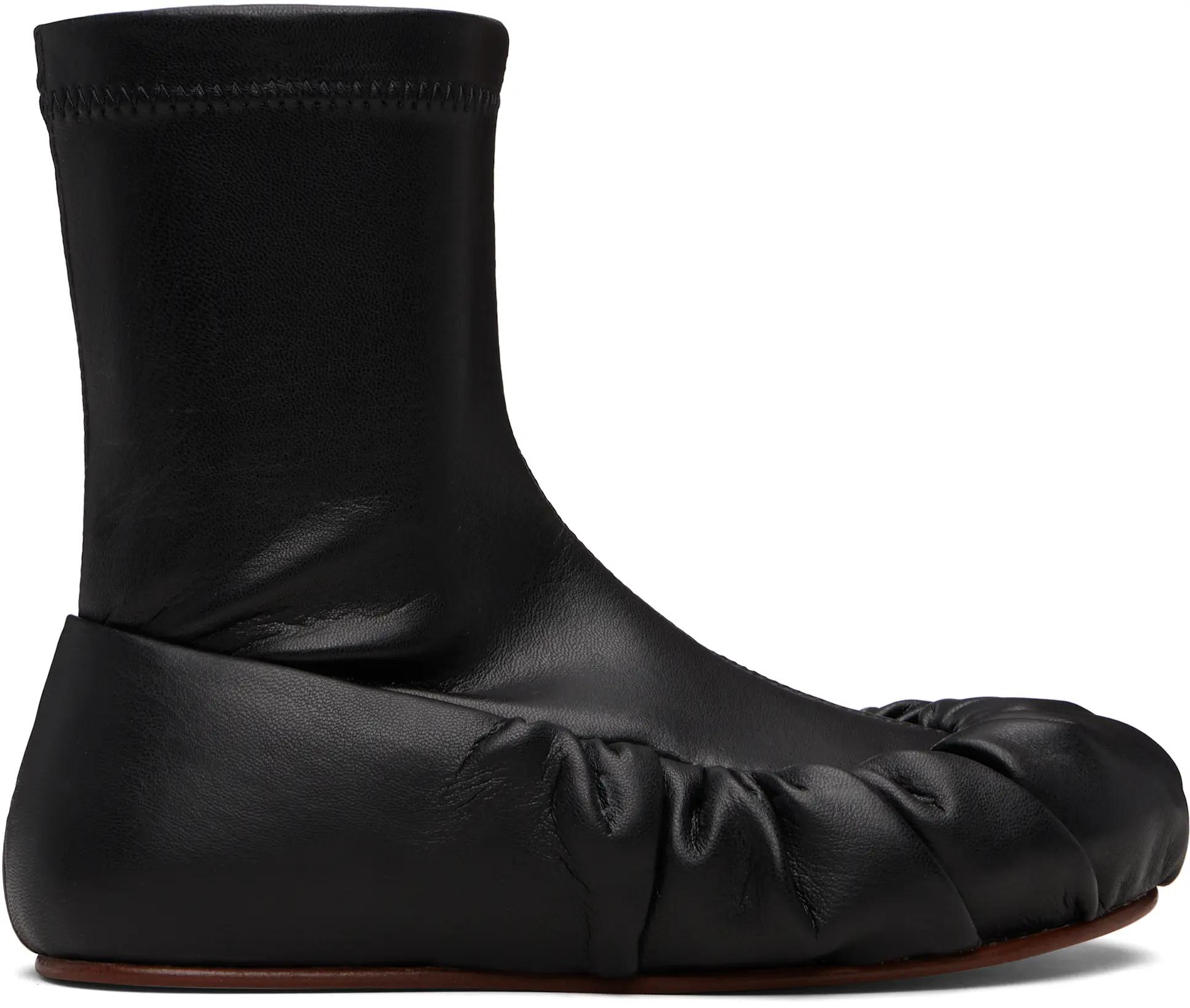 Black Ballerina Mid Boots by YUME YUME