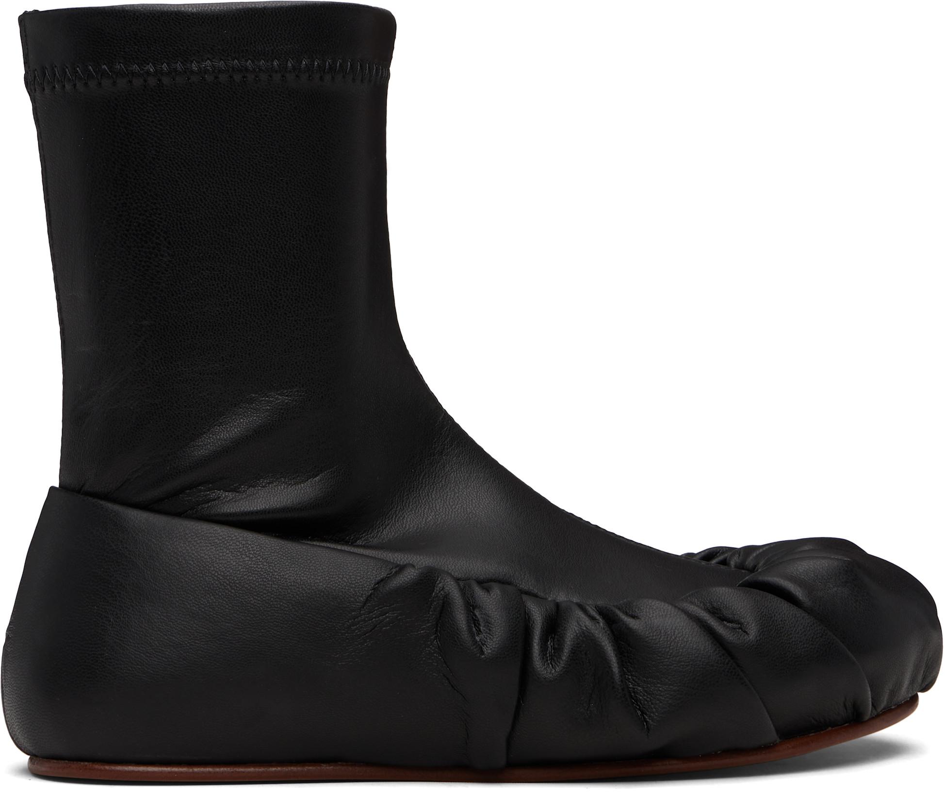 Black Ballerina Mid Boots by YUME YUME