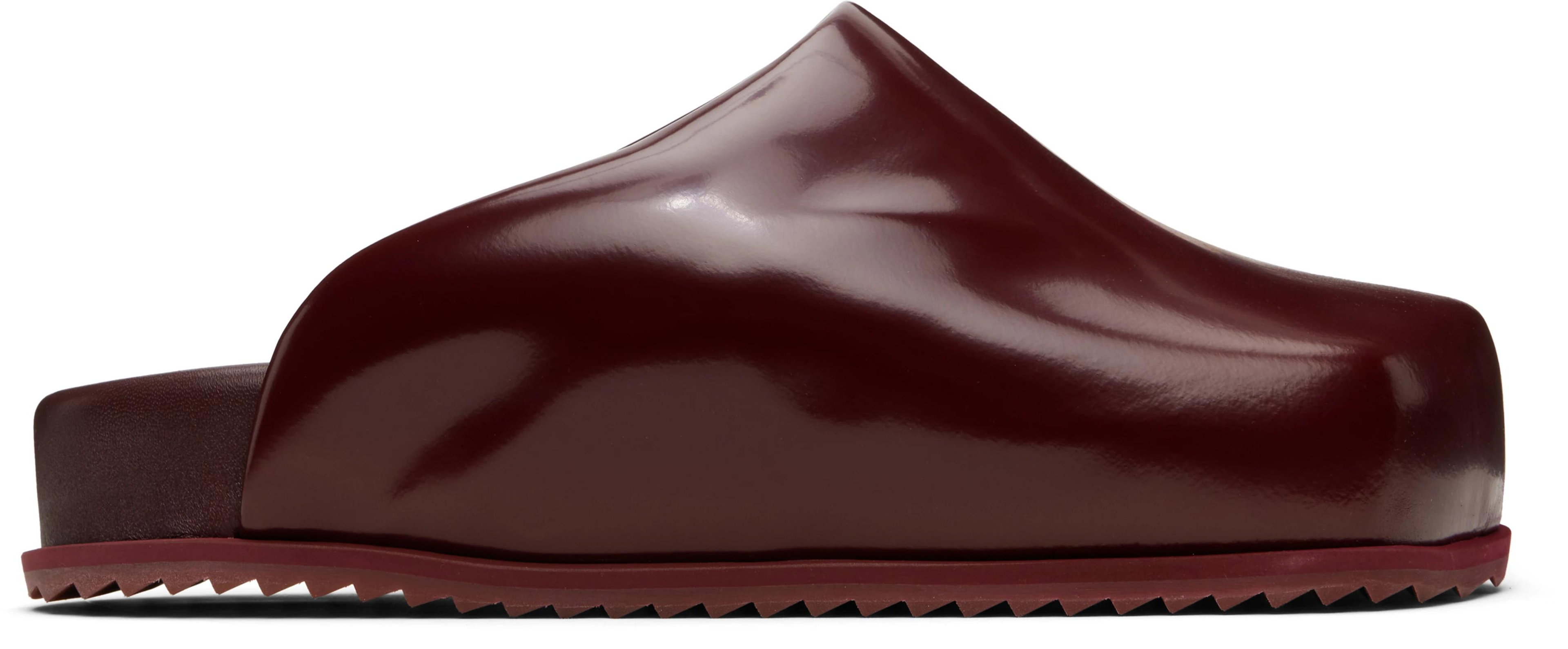 Burgundy Truck Slide Loafers by YUME YUME