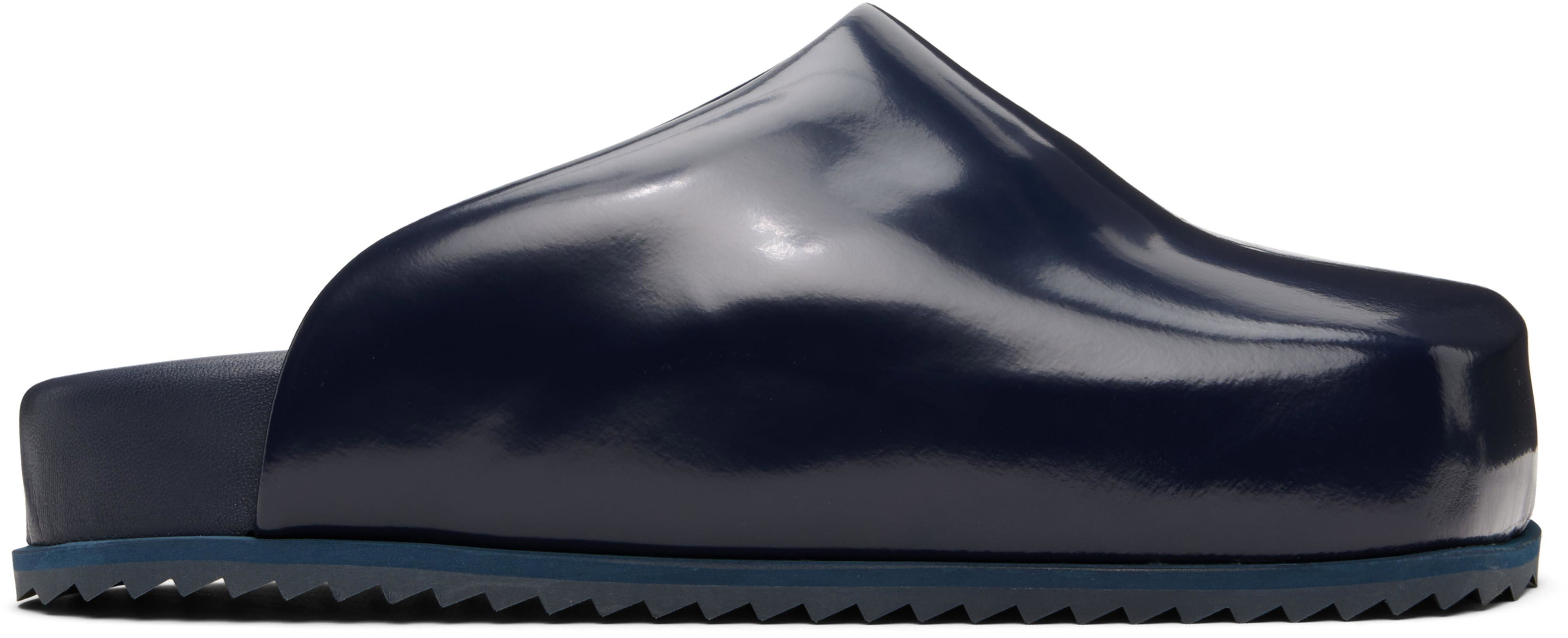 Navy Truck Slide Loafers by YUME YUME