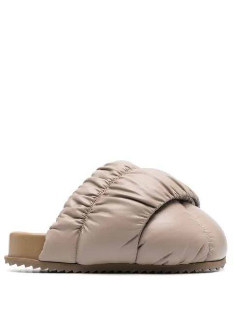 Tent padded oversized mules by YUME YUME