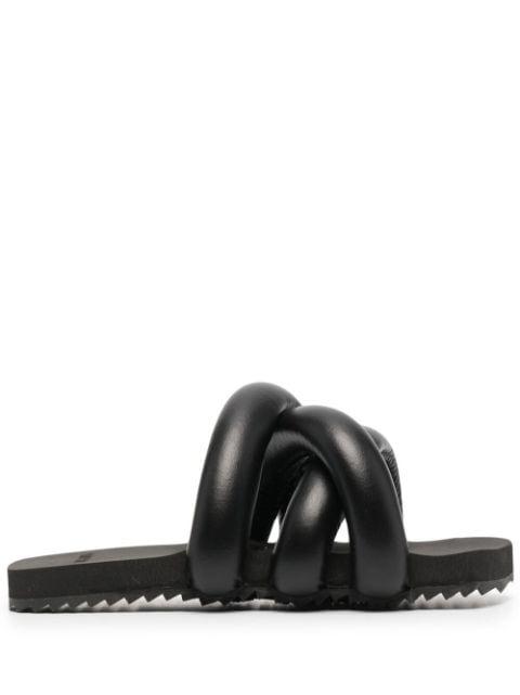 Tyre crossover-strap sandals by YUME YUME