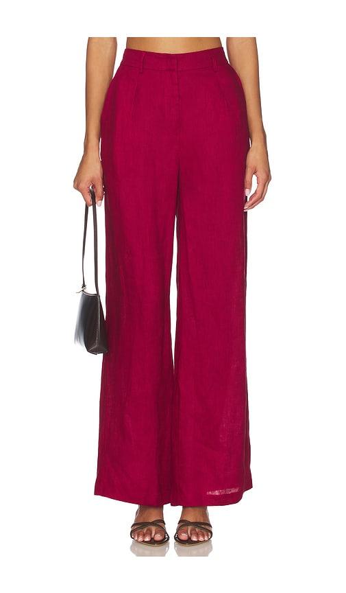 Yumi Kim Bobbi Pant in Burgundy by YUMI KIM