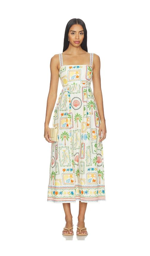 Yumi Kim Mia Dress in White,Orange by YUMI KIM