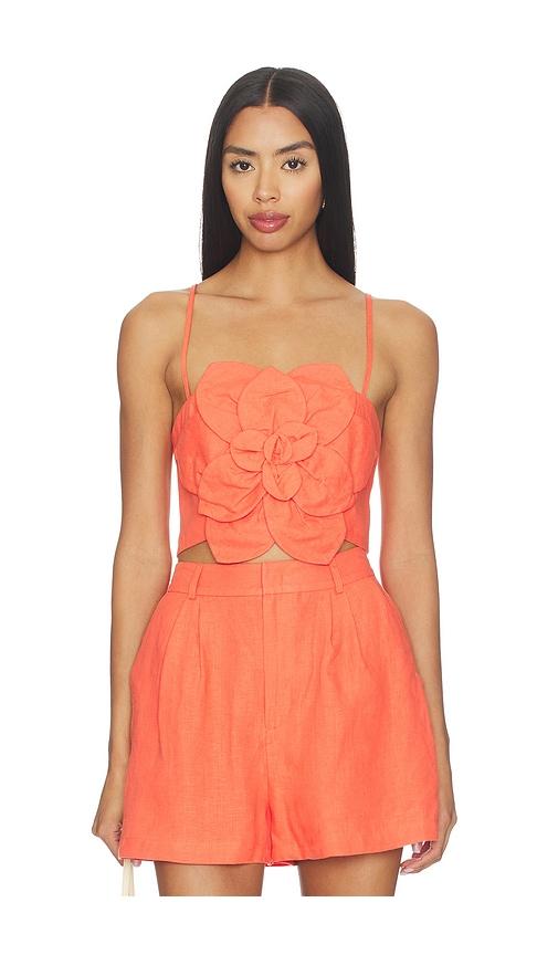 Yumi Kim Sahara Top in Tangerine by YUMI KIM
