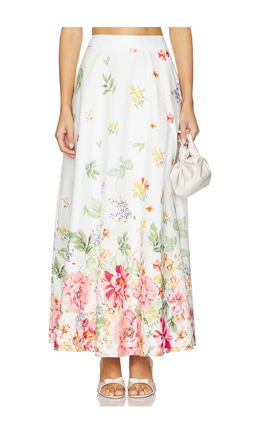 Yumi Kim Sicilia Skirt in White,Pink by YUMI KIM