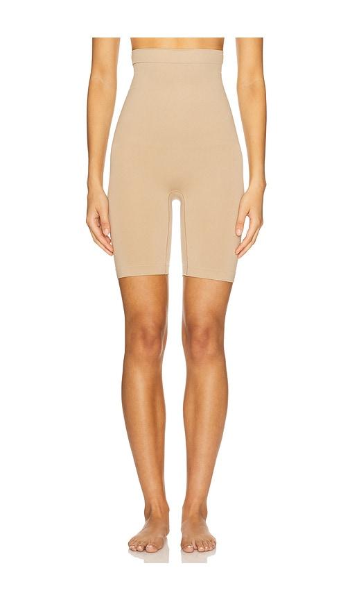 Yummie Seamless Solutions High Waist Thigh Shaper in Nude by YUMMIE