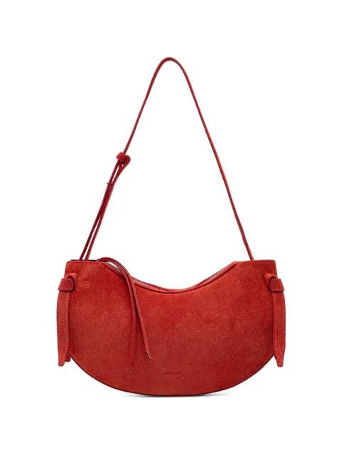 Fortune Cookie suede shoulder bag by YUZEFI