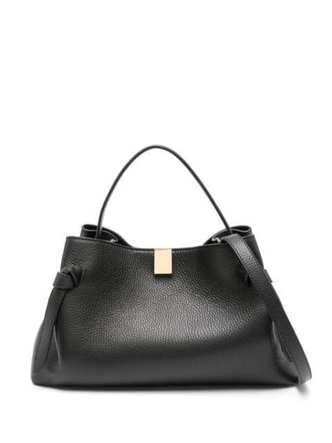 Gyoza leather tote bag by YUZEFI