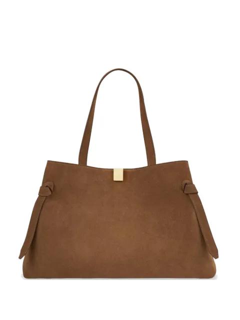 Gyoza suede tote bag by YUZEFI