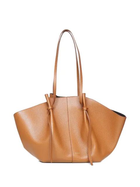 Large Mochi pebble-grain shoulder bag by YUZEFI