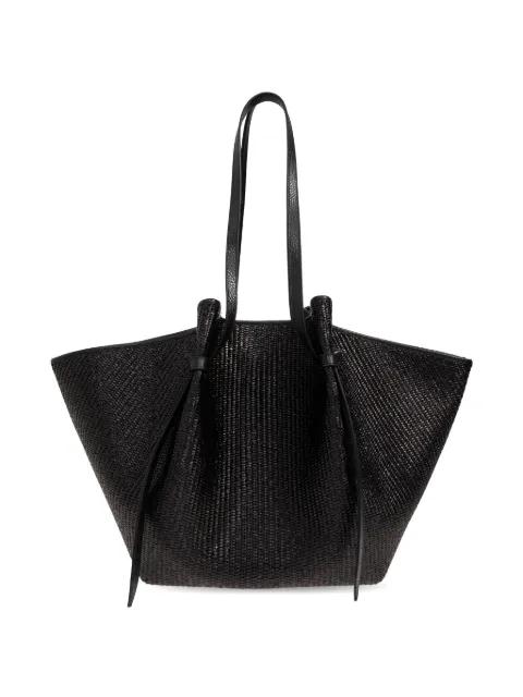 Large Mochi woven-design knotted-detail shoulder bag by YUZEFI