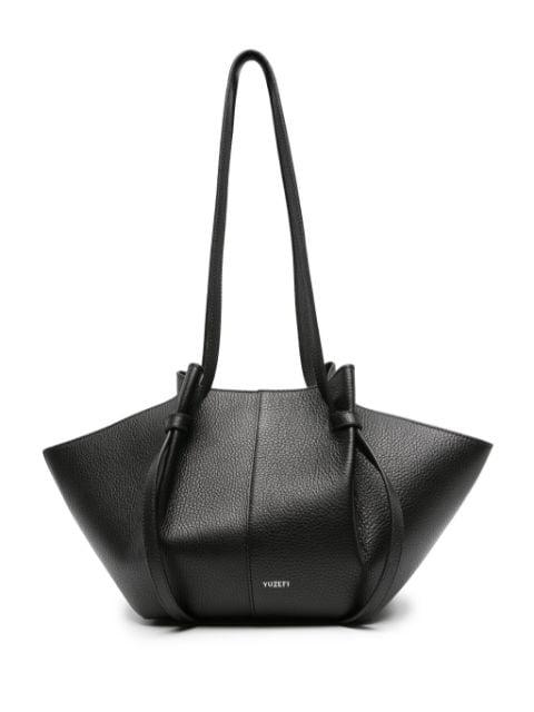 Mochi leather tote bag by YUZEFI