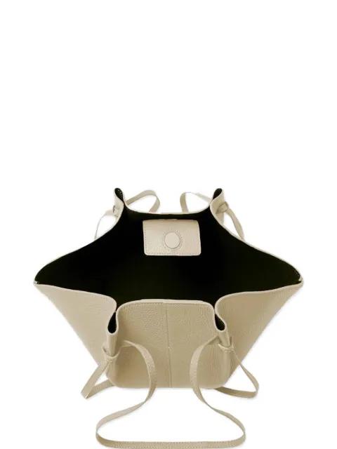 Mochi pebble-grain shoulder bag by YUZEFI