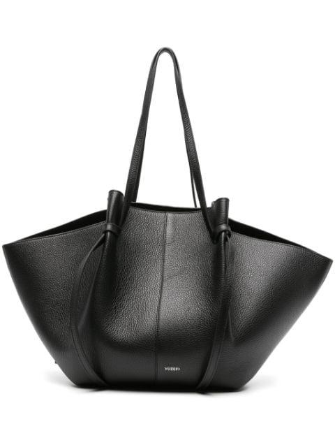 Mochi pebbled shoulder bag by YUZEFI
