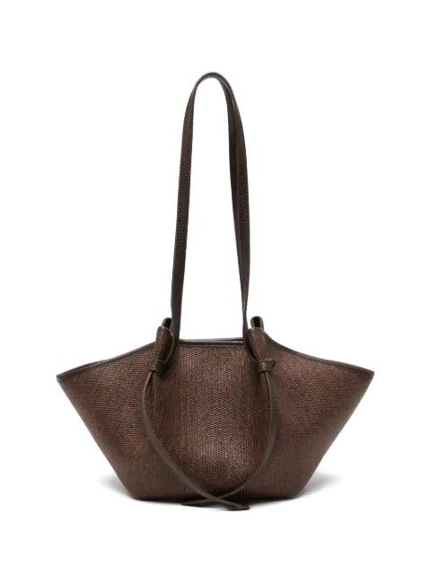 Mochi woven-effect shoulder bag by YUZEFI