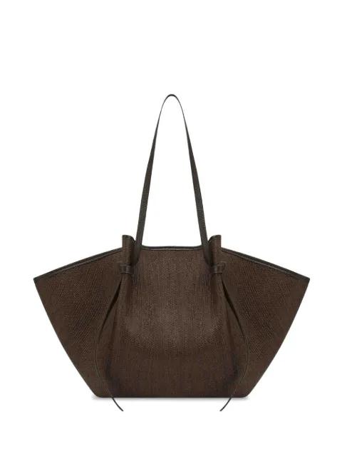 Mochi woven tote bag by YUZEFI