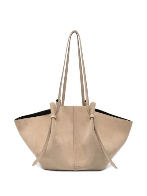 large Mochi suede shoulder bag by YUZEFI