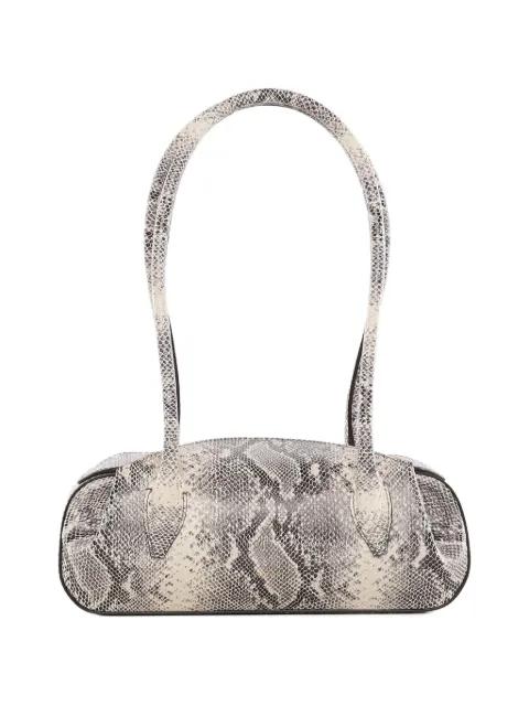mini Oyster embossed-snakeskin shoulder bag by YUZEFI