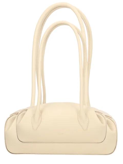 mini Oyster leather shoulder bag by YUZEFI