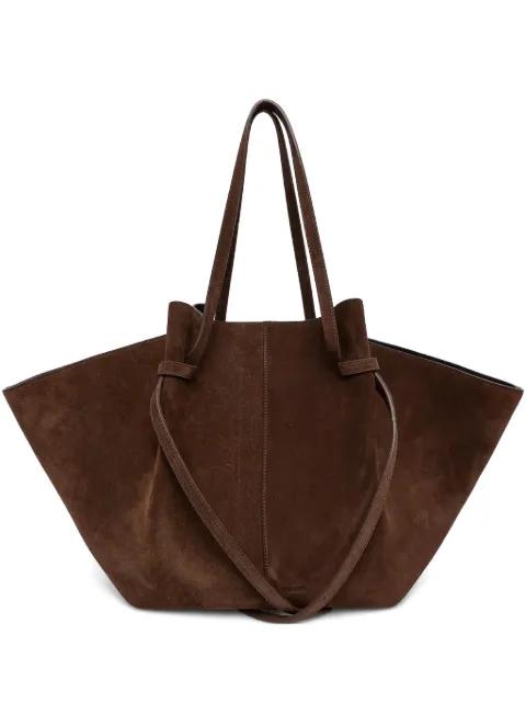 suede tote bag by YUZEFI