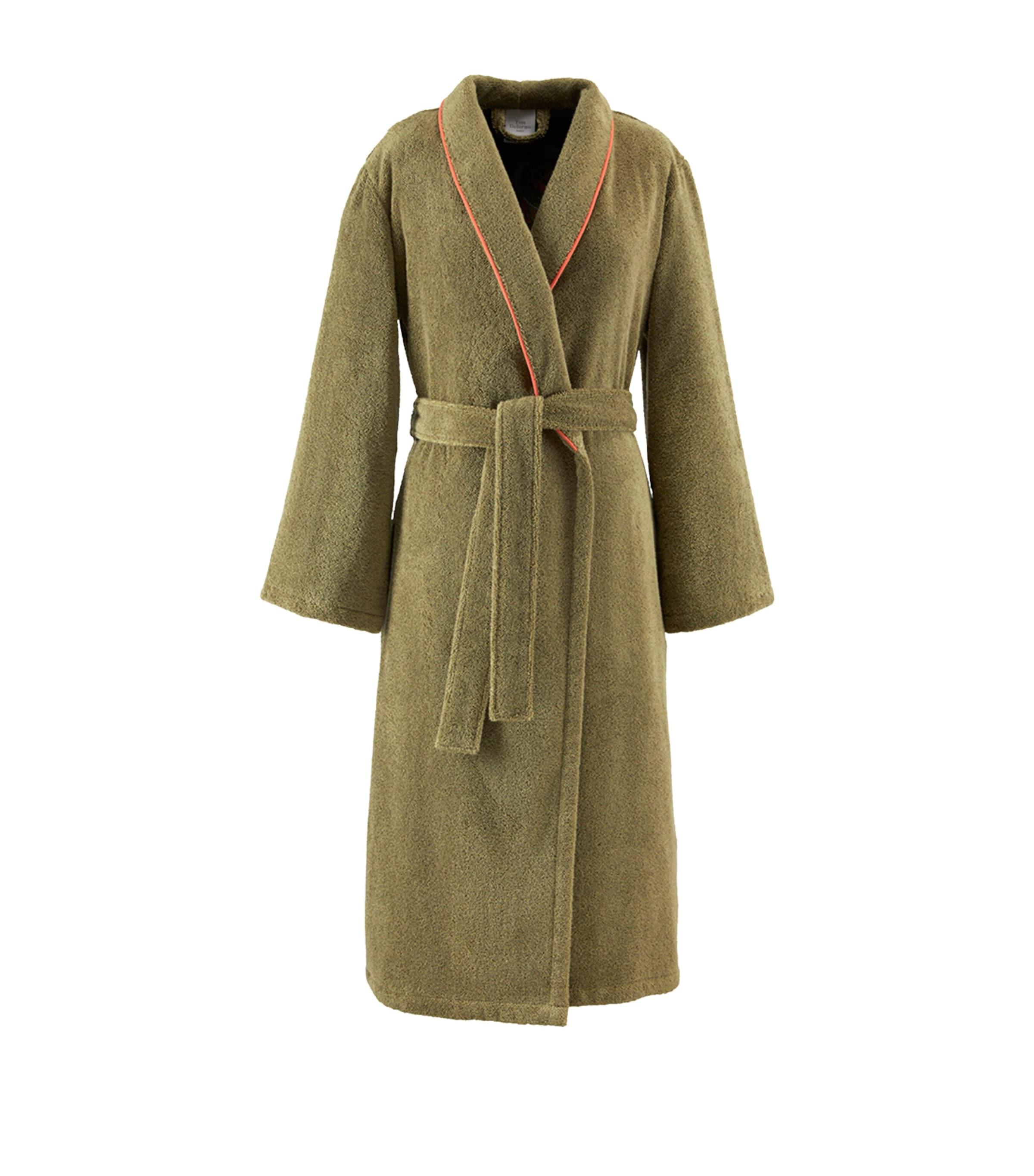 Yves Delorme Cotton-Blend Embroidered Eze Bathrobe by YVES DELORME