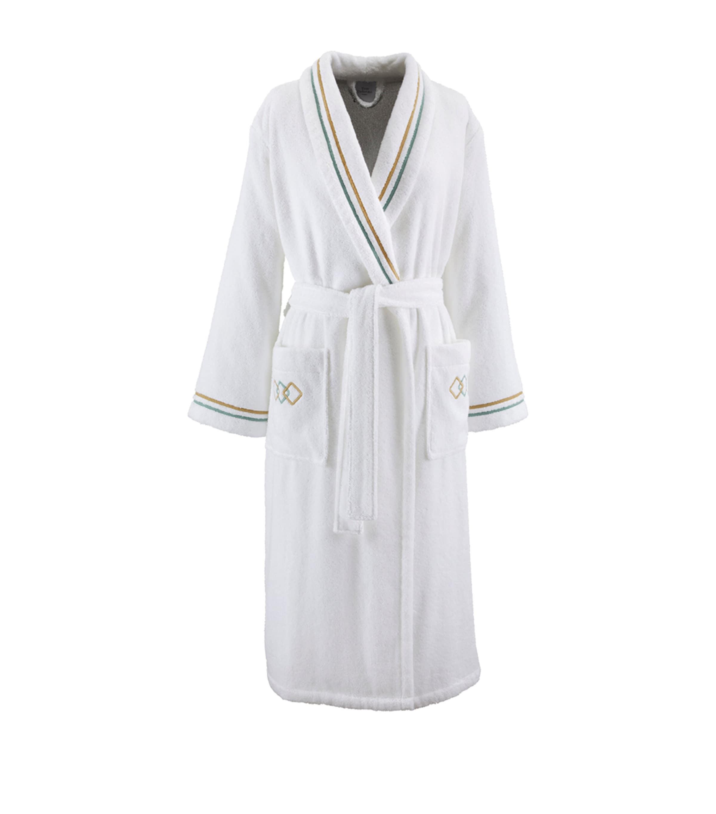 Yves Delorme Cotton-Modal Embroidered Villa Bathrobe by YVES DELORME