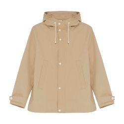 Cropped waterproof cotton blend parka by YVES SALOMON