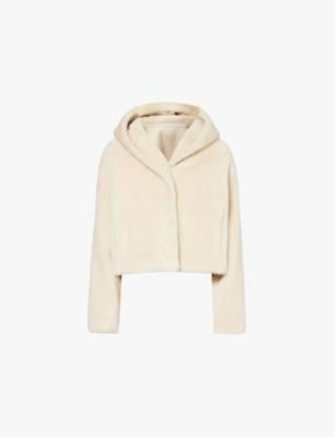 Dropped-shoulder relaxed-fit shearling jacket by YVES SALOMON