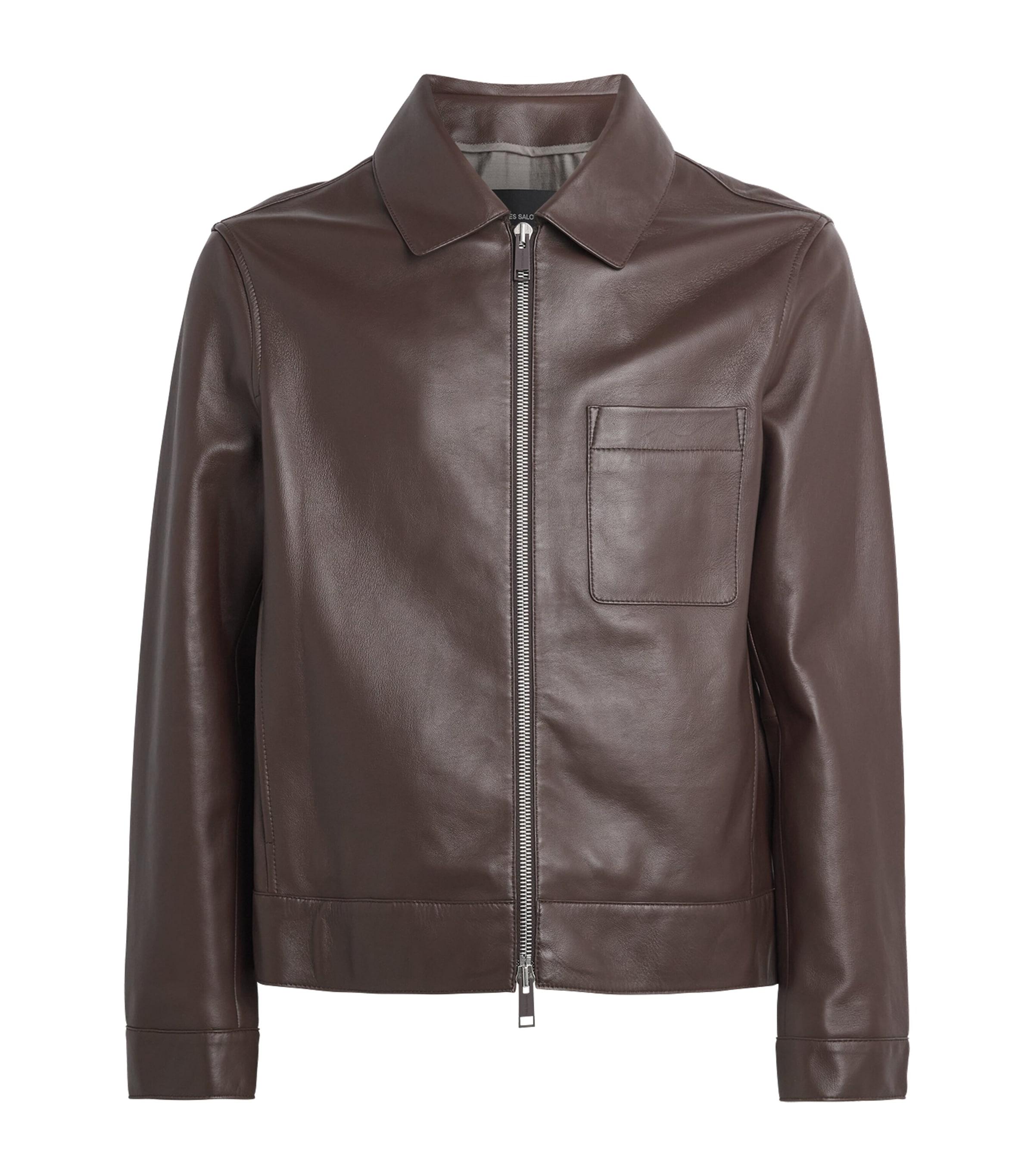 Lambskin Zip-Up Jacket by YVES SALOMON