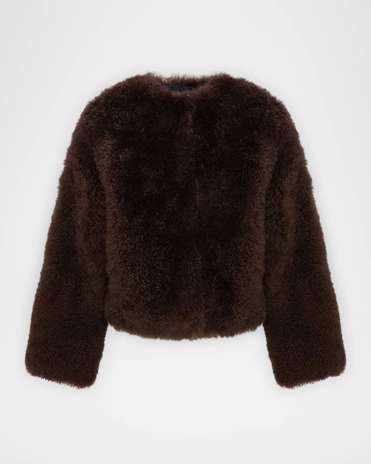 Long-Haired Shearling Jacket by YVES SALOMON