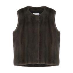 Long-haired mink gilet by YVES SALOMON