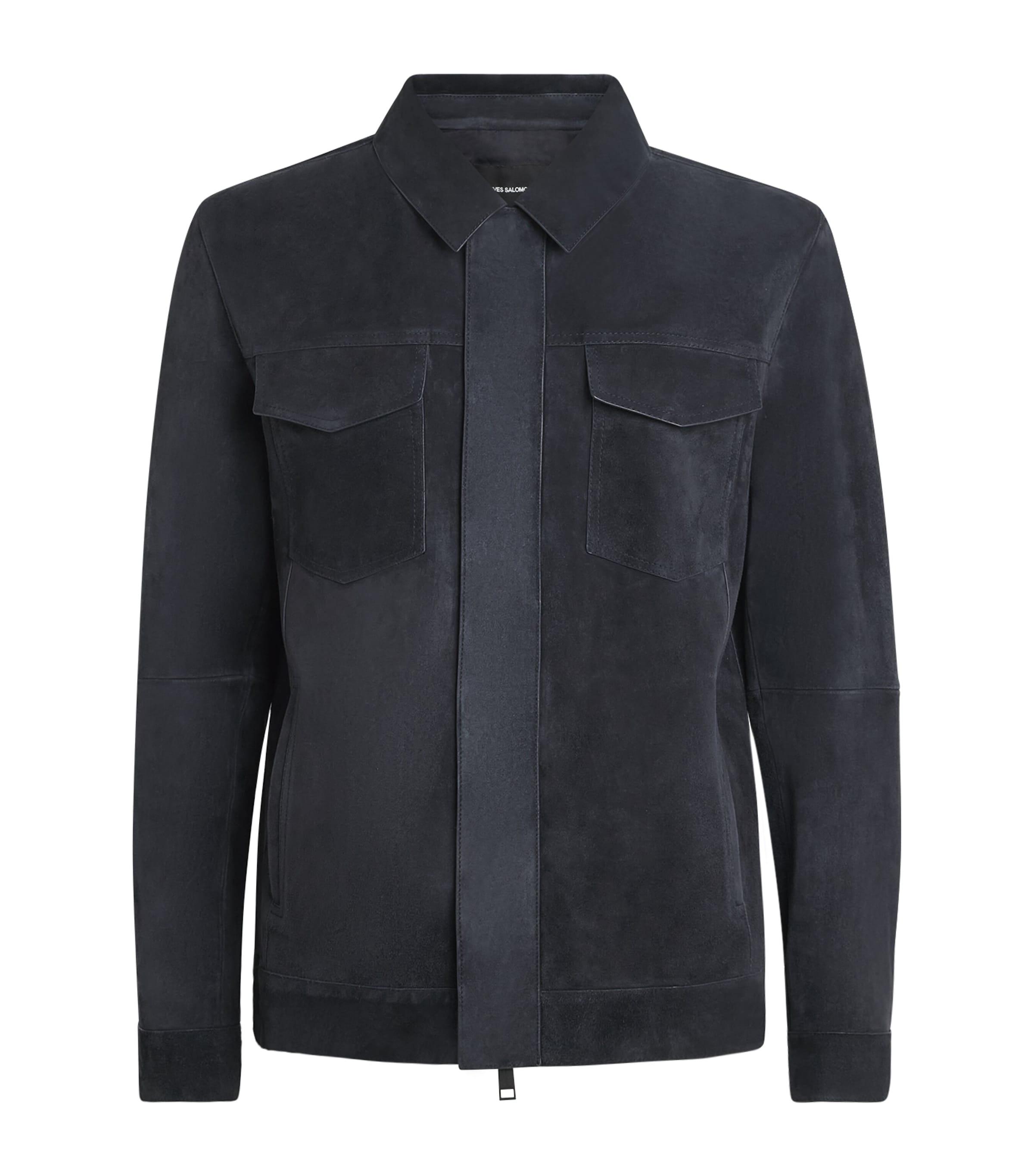 Suede Zip-Up Jacket by YVES SALOMON